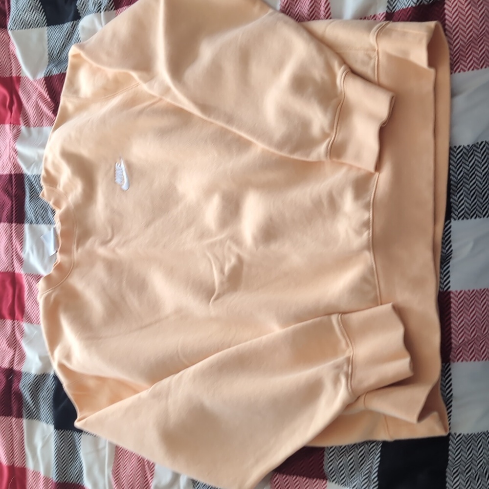 Nike Men's Light Orange Crewneck Sweater